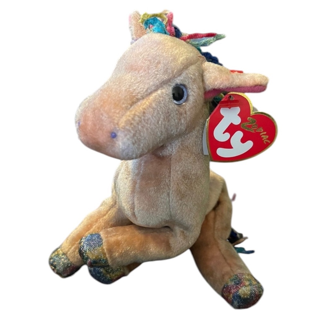 TY Beanie Baby Chinese Zodiac Series Year of the “HORSE” with Pink Ears (2000)